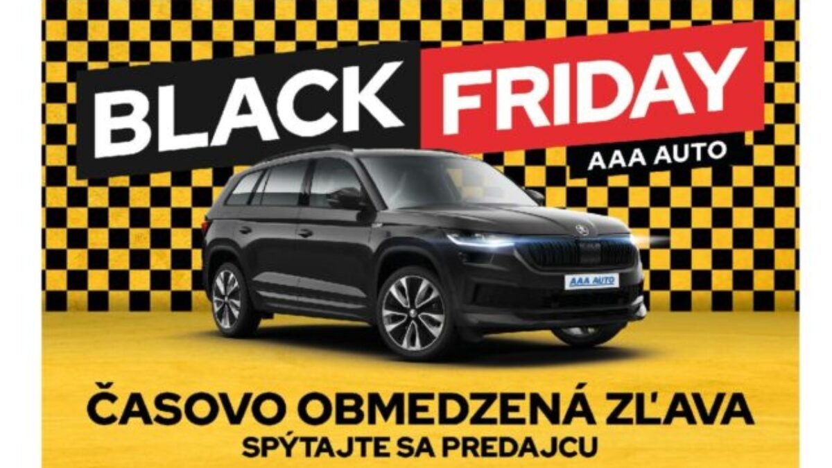 Black Friday: AAA AUTO má zľavy na skoro 1 200 áut, zákazníci ušetria 900-tisíc eur