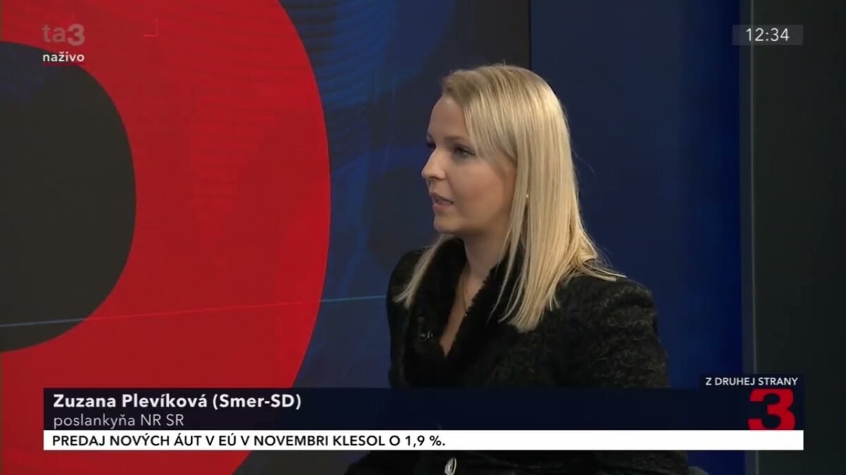 Z. PLEVÍKOVÁ: ROZHAJDÁKALI MILIARDU A MÉDIÁ TO KRYLI, ALE NA NAŠEJ VLÁDE NEVEDIA NÁJSŤ NIČ DOBRÉ.