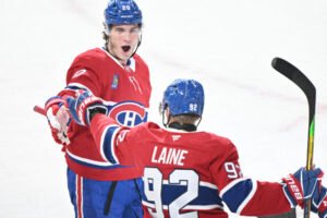 Slafkovský gólom naštartoval Montreal k výhre nad Detroitom, Laine sa opäť presa...