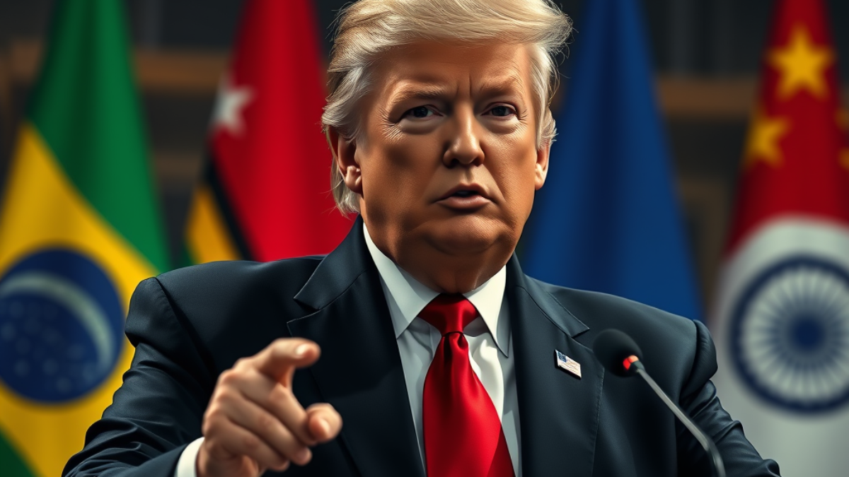 Trumpove 100% clo na BRICS: Čo to znamená?
