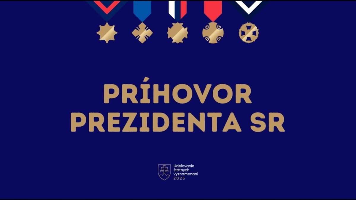 Štátne vyznamenania 2025 – príhovor prezidenta SR