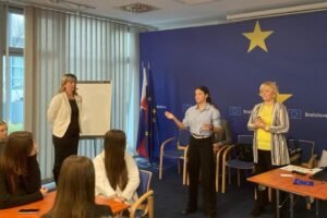 Deň rozvoja zručností na Zastúpení Európskej komisie: Žiaci OA Nevädzová predsta...