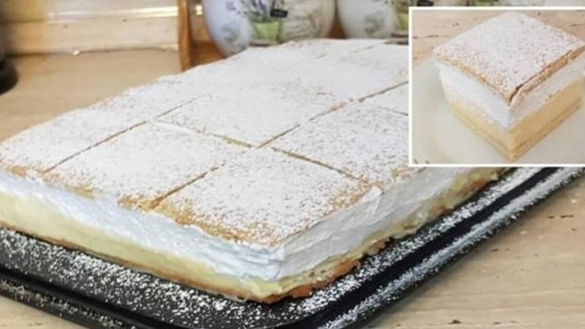 100-krát lepší ako z cukrárne: Lahodný „ŠĽAHÁČKOVNÍK“ s jemným a veľmi chutných smotanovým krémom!