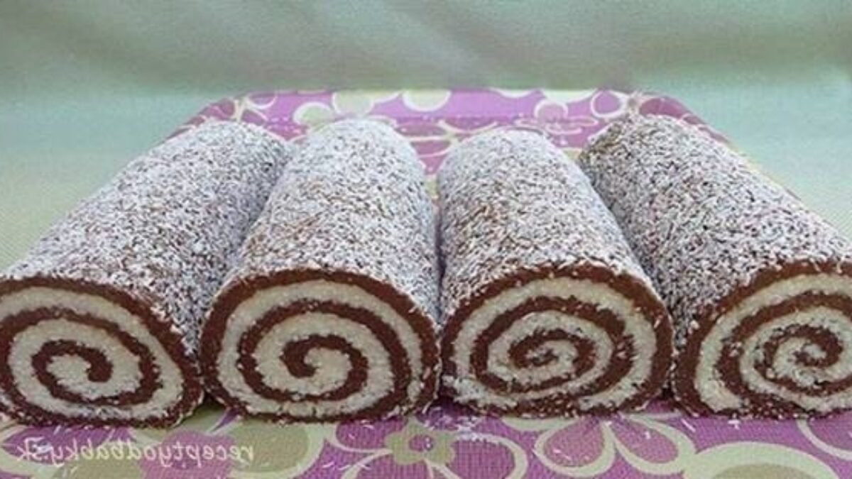 Moja obľúbená roládka: Rumovo-kokosová maškrta, na ktorú nedáme nikdy dopustiť! Je skvelá!
