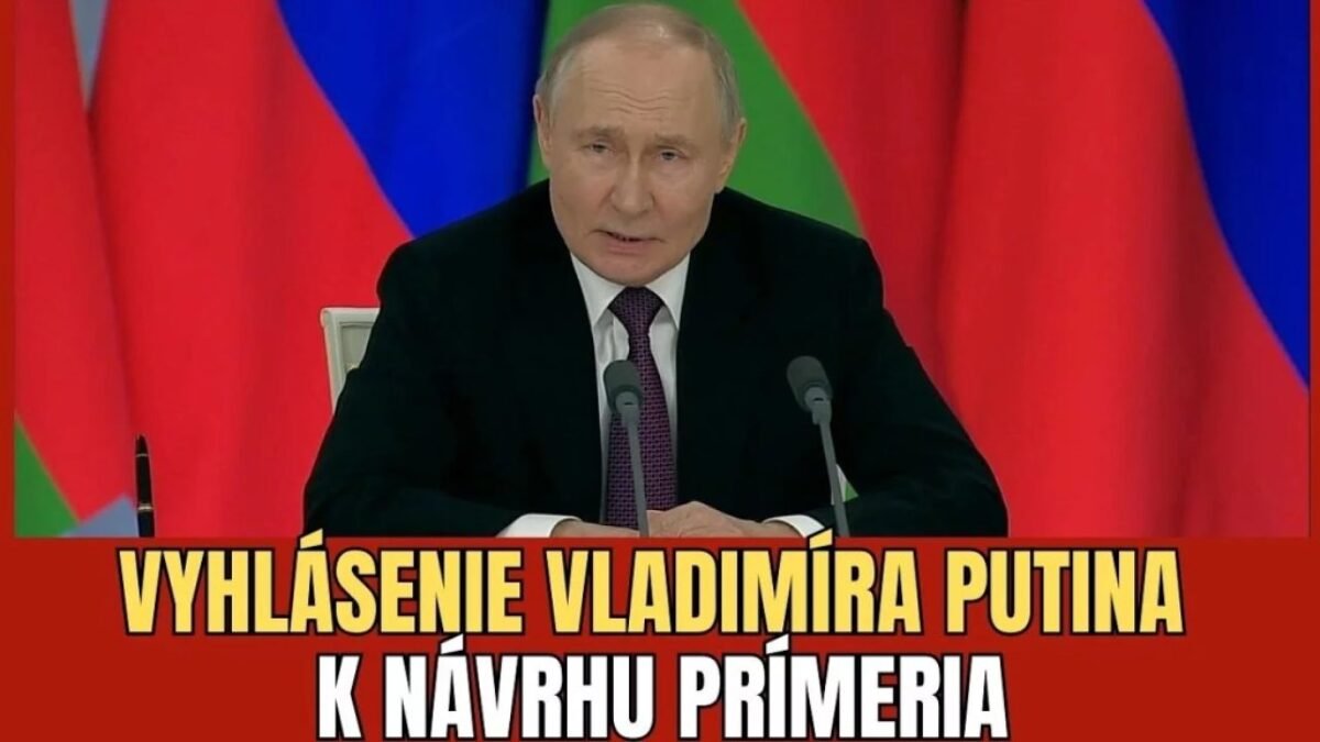VLADIMIR PUTIN PRIJAL NÁVRH NA PRÍMERIE…MÁ ALE PODMIENKY