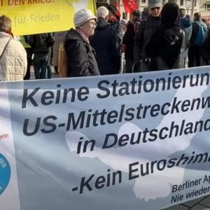 Berlínčania protestujú proti plánu Nemecka zvýšiť vojenské výdavky