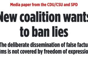 V Nemecku chce nová koalícia CDU/CSU/SPD zaviesť cenzúru