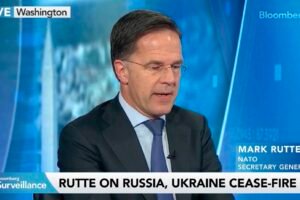 Generálny tajomník NATO Mark Rutte potvrdil, že vstup Ukrajiny do NATO je „mimo ...
