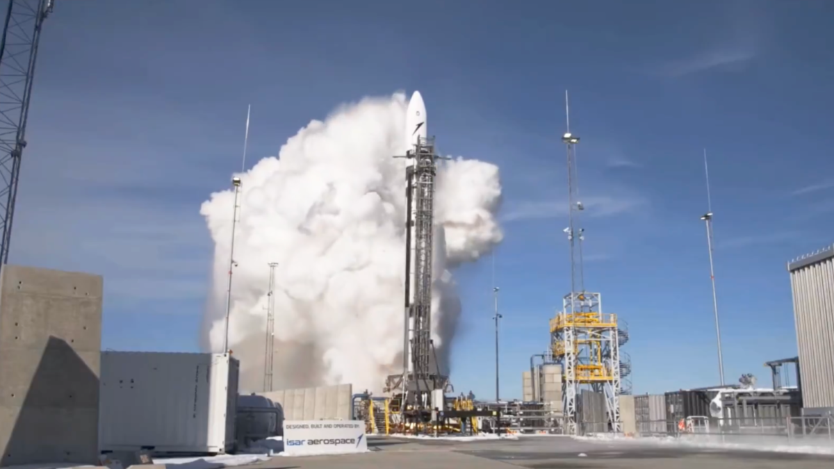 Debutový testovací štart nemeckej rakety Spectrum z Nórska sa skončil katastrofou