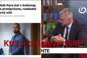 T. GAŠPAR: UŽ LEN ČAKÁM, KEDY PANI KOLÍKOVÁ ZAPRIE AJ NOS MEDZI OČAMI.