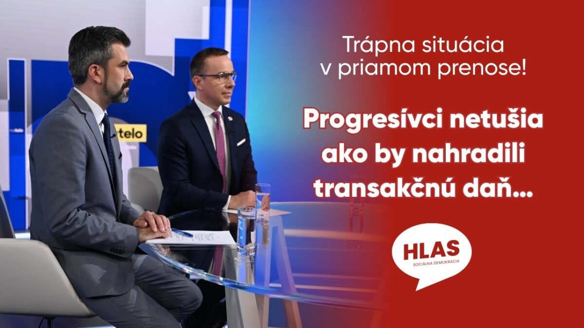 Trápna situácia v priamom prenose! Progresívci netušia ako by nahradili transakčnú daň…