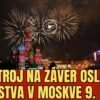 Ohňostroj na záver osláv Dňa víťazstva v Moskve 9. mája