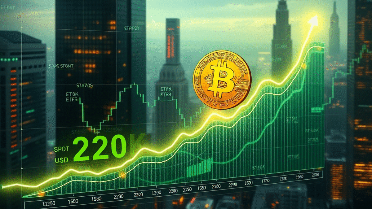 Prečo Bitcoin môže dosiahnuť 220K USD v 2025