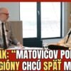 MATOVIČOV VOLEBNÝ TRIK KONČÍ? Michal Kaliňák o zmene volebného systému na Sloven...