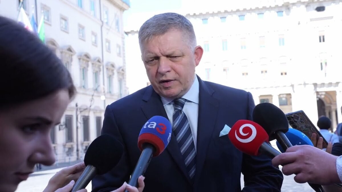 Brífing predsedu vlády SR R. Fica po oficiálnom stretnutí s predsedníčkou vlády IT G. Meloniovou