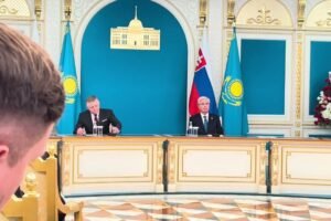 TK Roberta Fica a prezidenta Kazachstanu Tokayeva v prezidentskom paláci Akorda