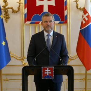 Tlačová konferencia po skončení okrúhleho stola k bezpečnostným otázkam.