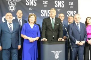 TB po skončení slávnostného snemu SNS (Agrokomplex Nitra)