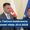 Taraba: Tlačová konferencia po rokovaní vlády 25.6.2025