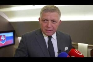 Robert Fico informuje médiá po rokovaniach v Bruseli