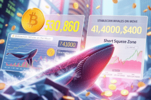 Binance: Rekordné výbery BTC a prítok stablecoinov