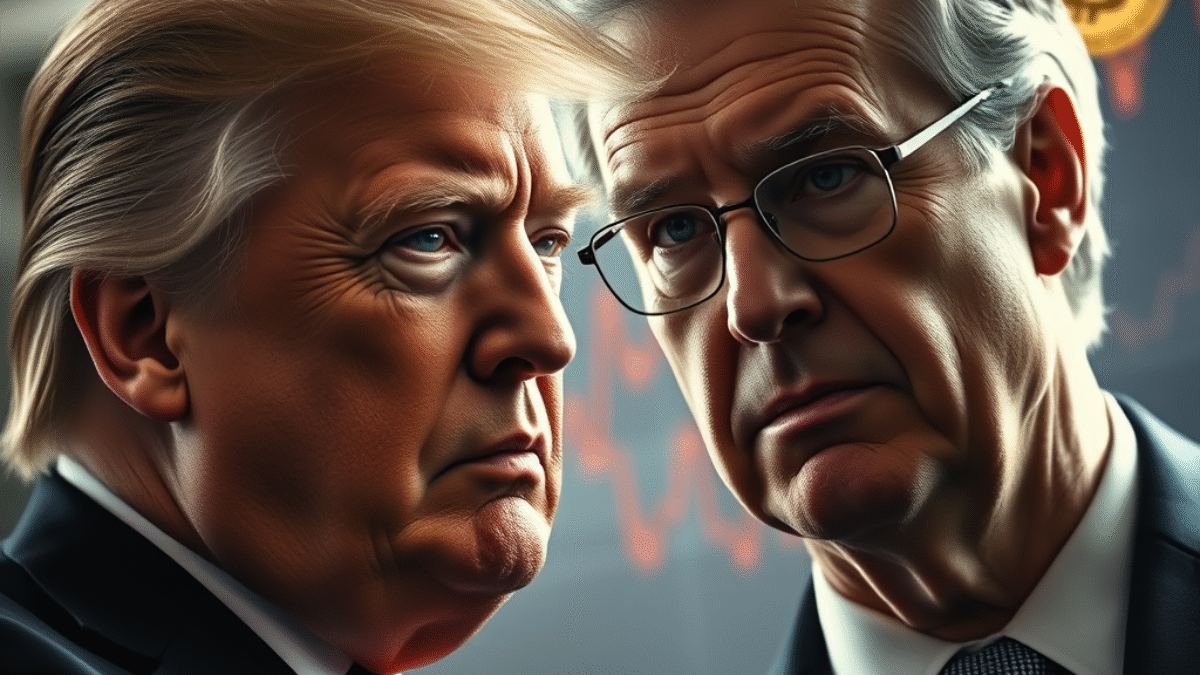 Trump útočí na Powella za sadzby, Bitcoin stagnuje