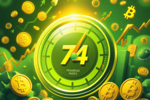Index Crypto Fear & Greed vystrelil na 74
