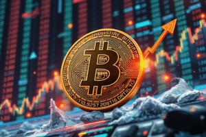 Bitcoin buduje tlak na prelomenie