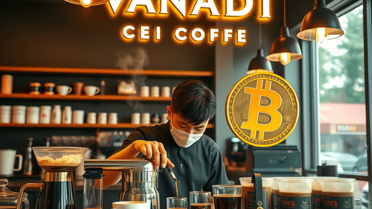 Španielsky kávový reťazec Vanadi Coffee vsádza na Bitcoin