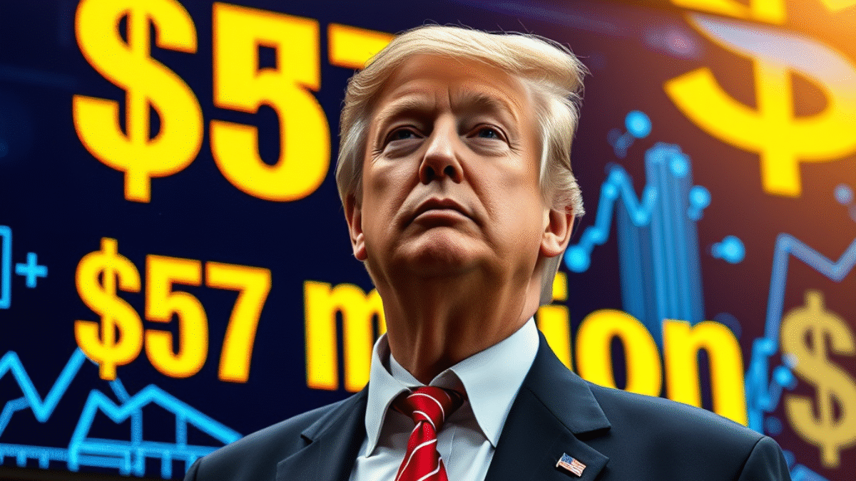 Trump odhalil zisk 57 miliónov dolárov z krypta