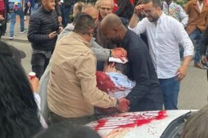 Na kolumbijského prezidentského kandidáta Miguela Uribeho Turbaya bol spáchaný p...
