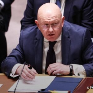Ruský vyslanec pri OSN Vasilij Nebenzja odsúdil konanie Spojených štátov a Izrae...