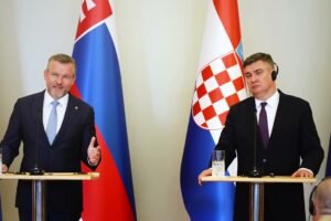 Peter Pellegrini: Spoločná tlačová konferencia s prezidentom Chorvátskej republi...