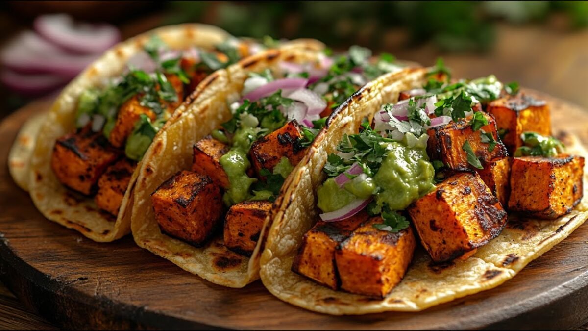 Vegánske tacos so sladkými zemiakmi!