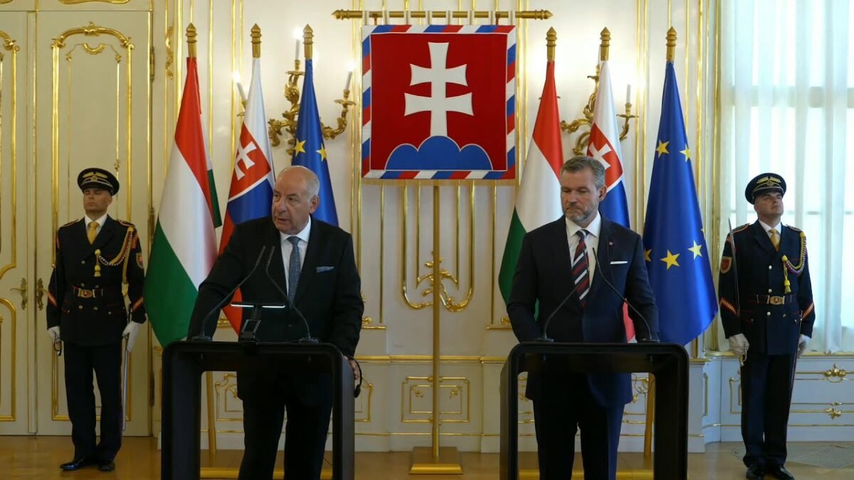 Peter Pellegrini: Spoločná tlačová konferencia s maďarským prezidentom