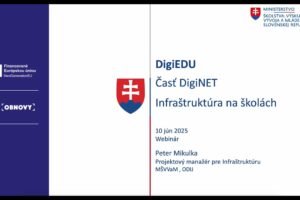 Infoseminár – DigiEDU čast DigiNET – Infraštruktúra na školách