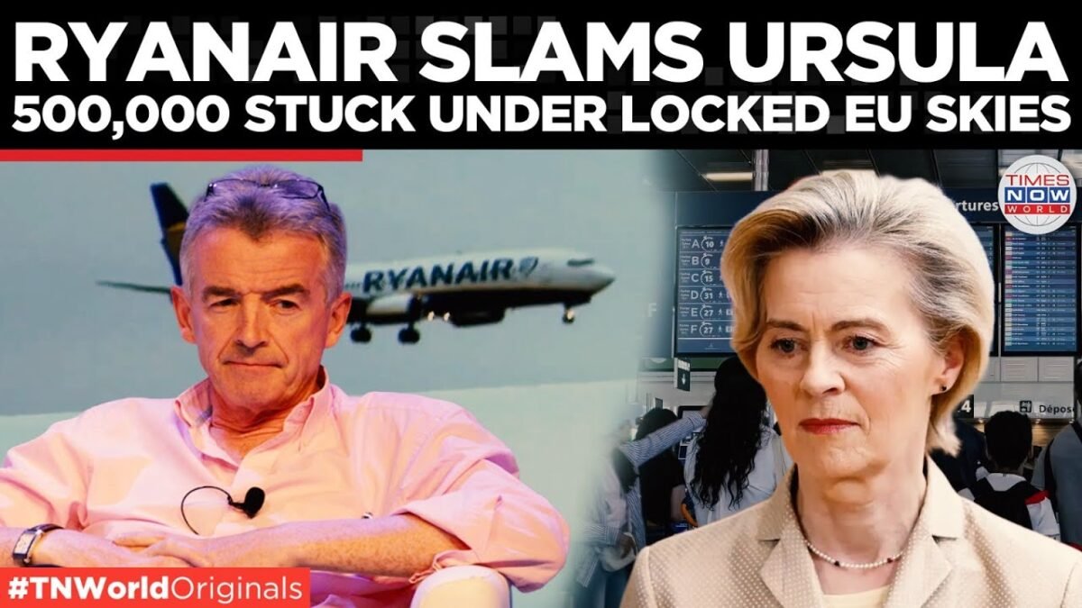 Ursula opäť zlyhala pre Európu, šéf Ryanairu ju kritizuje za chaos v leteckej doprave