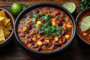 Starodávne vegánské chili sin carne