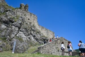 Hrad Devín je dejiskom cyrilo-metodských osláv.
