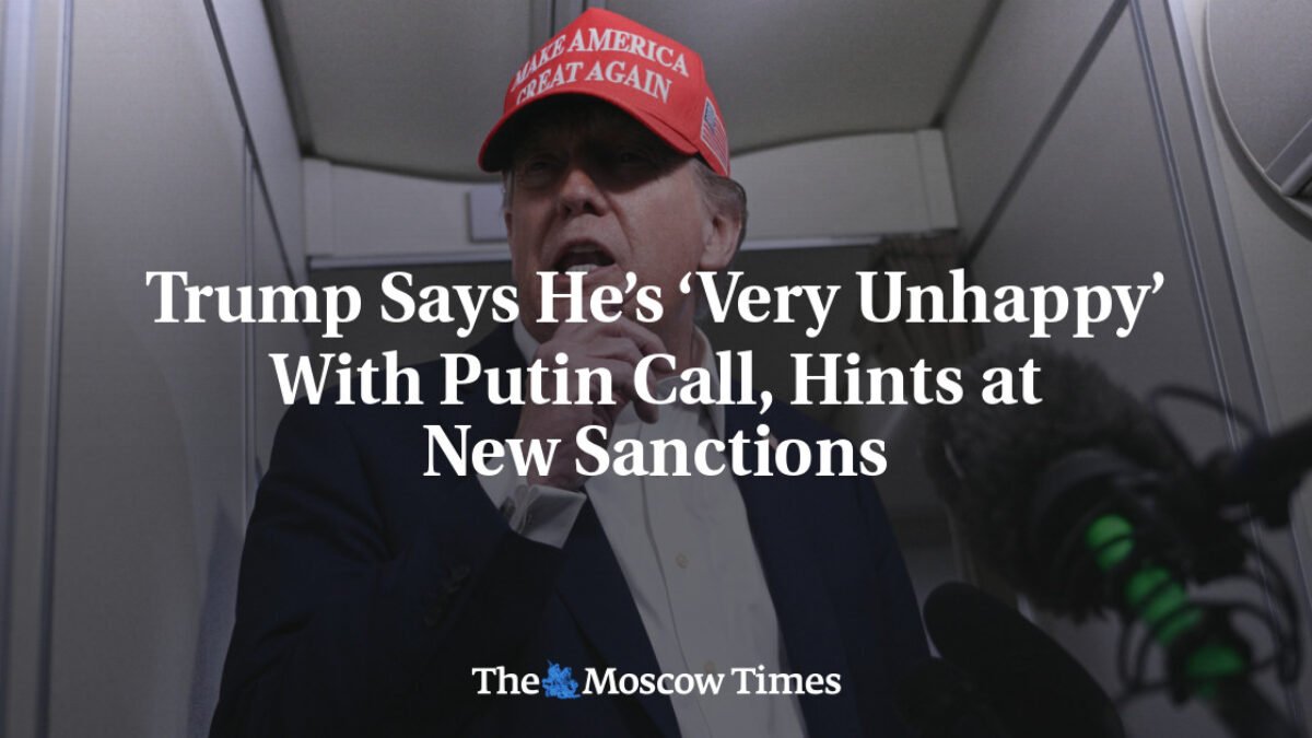 USA: Trump hovorí, že je z hovoru s Putinom veľmi nespokojný, naznačuje nové sankcie