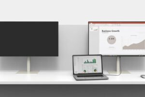 Elegantný monitor s jedným káblom, no nie prenosný