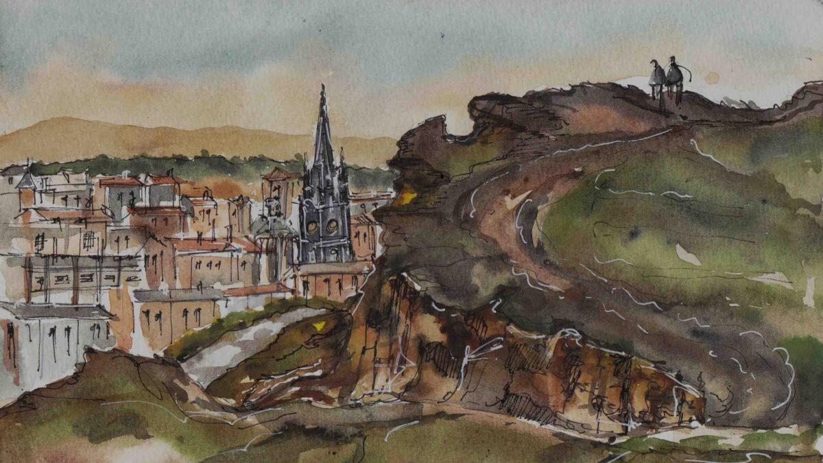 Edinburgh v skicách: 48-hodinové mestské dobrodružstvo.