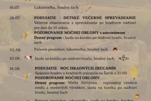 Hrad Šariš: LETO NA ŠARIŠSKOM HRADE