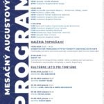 Kultúra Topoľčany: Mesto Topoľčany Vás pozýva na bohatý kultúrny program, ktorý sme pre Vás pripravili aj počas mesiaca august !