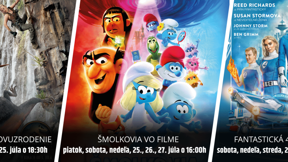 Kultúra Topoľčany: Milí priatelia, Topoľčianske kino otvára svoje brány už 24. júla s filmom JURSKÝ SVET: ZNOVUZRODENIE. Celý program nájdete na stránke www.kino.topolcany.sk Tešíme sa na vás.