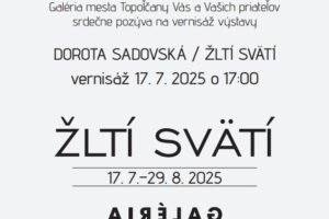Kultúra Topoľčany: Srdečne Vás pozývame do Galérie mesta Topoľčany na vernisáž
