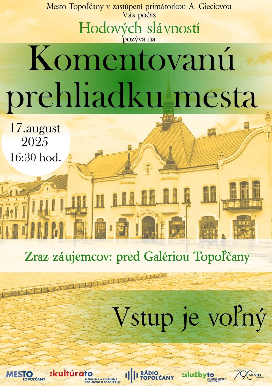 Kultúra Topoľčany: V rámci Hodových slávností sa bude konať