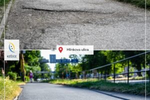 Mesto Košice: HLINKOVA PRED A PO: ĎALŠÍ CHODNÍK V KOŠICIACH DOSTAL NOVÝ ŠAT