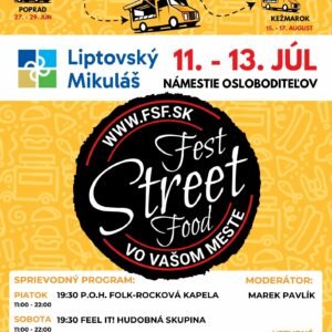 Mesto Liptovský Mikuláš: „Fest Street Food JE SPÄŤ 11.–13.7. Liptovský Mik...