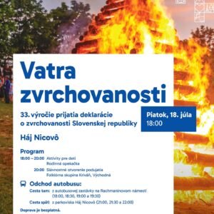 Mesto Liptovský Mikuláš: Vatra zvrchovanosti sa rozhorí už tento piatok Pridajte...